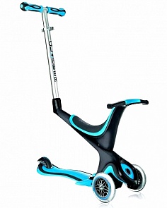 Самокат Y-Scoo Rt Globber My free Seat 5 in 1 blue с подножками и блокировкой колес (SCOO Globber, 5827RT)